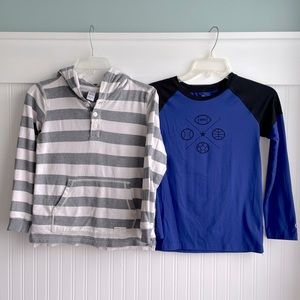 Bundle of 2 Long sleeve shirts Carters & Champion 8 - 10